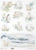 Papier ryżowy - Kraina lodowej porcelany * Rice paper - The land of ice porcelain